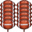 Football Balloons Football Mylar Party Balloons Football Shaped Aluminum Foil Balloons for Sport Themed Football Themed Birthday Party Decor, 22 Inch (4)
