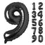 Large Number 0 Balloons, Giant Foil Helium Fillable Baloon 40 Inch Age Birthday Anniversary Party Decoration with Rose Gold (0-9)