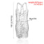 Chunky Sequin Party Dress, Exaggerated Round Clothes, Women's Sexy Geometric Openwork Sequin Body Chain
