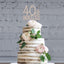 40 and Fabulous Cake Topper - Premium Rose Gold Metal Sparkly Rhinestone Decoration
